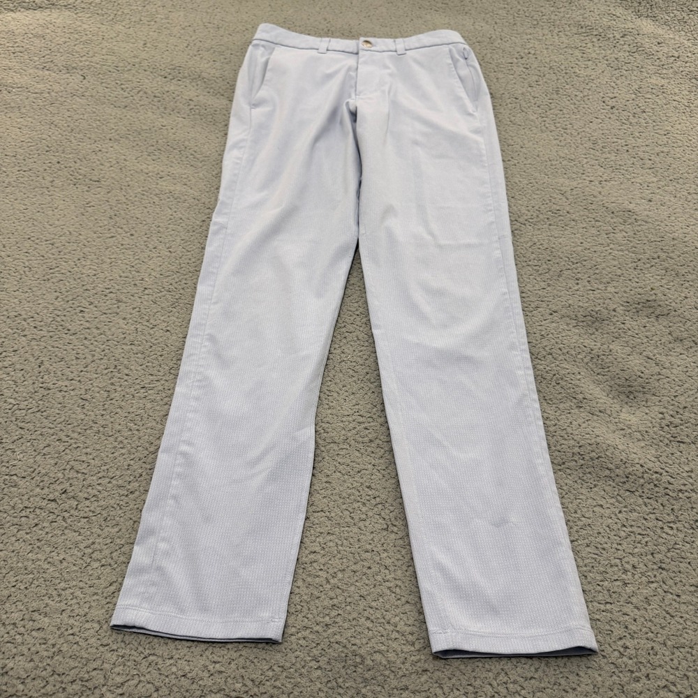 Lululemon Commission Slim Fit Golf Pants Light Blue Men 28 Chino Performance